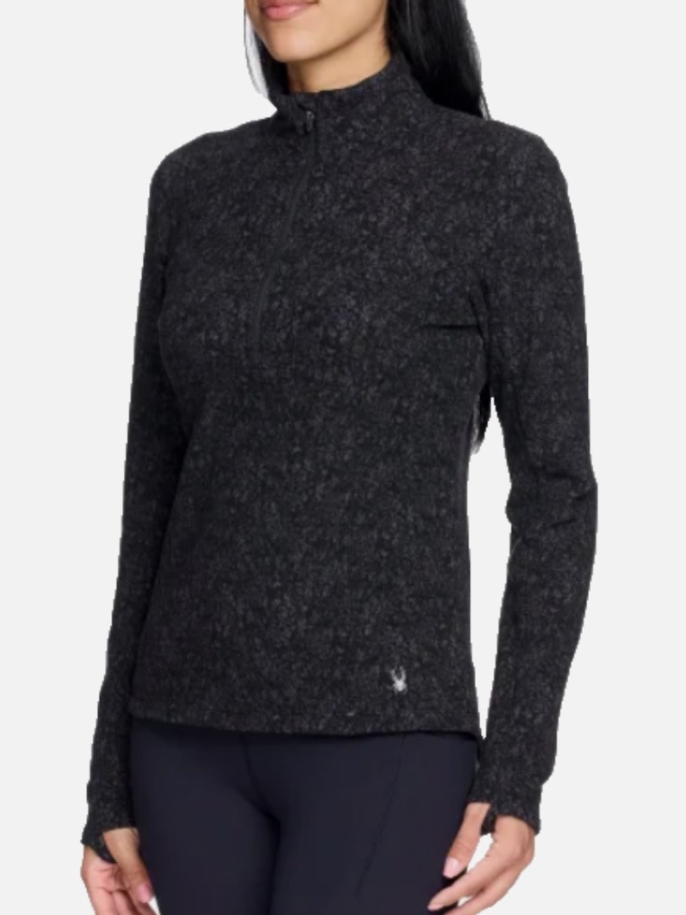 Spyder Printed Fleece Half Zip Jacket Women's M Outdoor Performance Layer - Picture 1 of 12